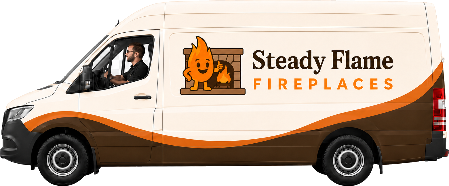 Steady Flame Fireplaces service van